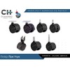 Regatón Tapón Cuadrado de 1 1/2" de Plástico Paq. 10