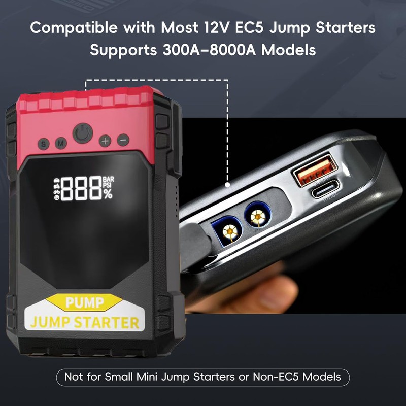 EC5 Smart Jump Starter Clamps,EC5 Heavy Duty Jump Starter Automotive