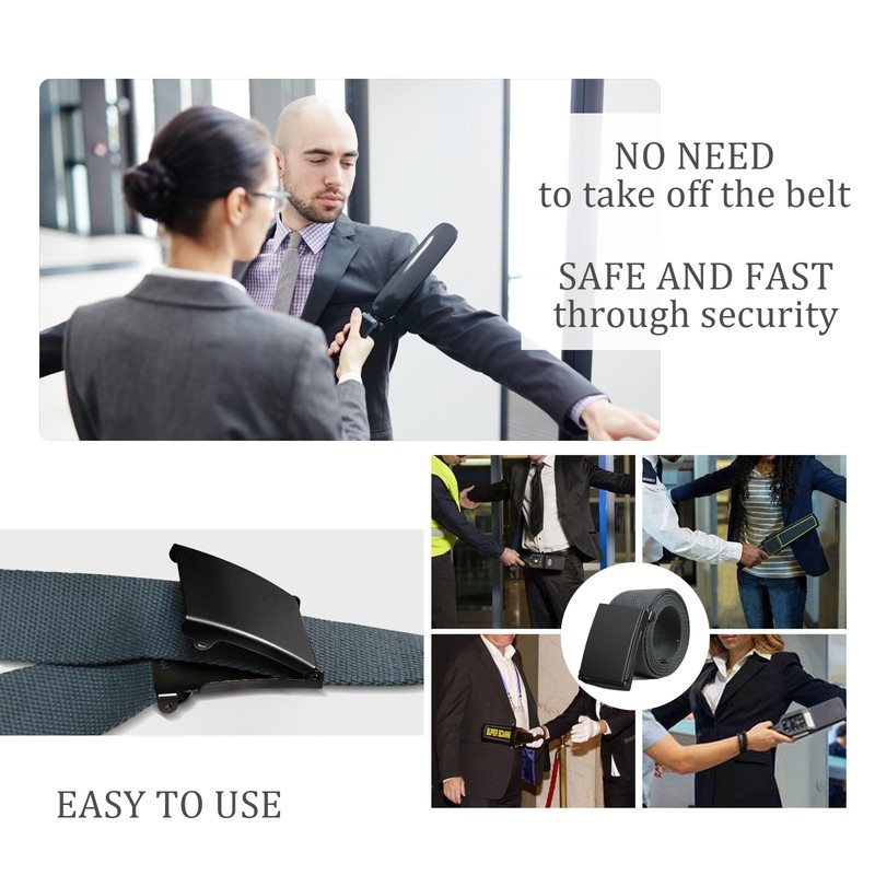 LOCCY Pack of 2 Canvas Belts, Canvas Unisex Belt, Canvas