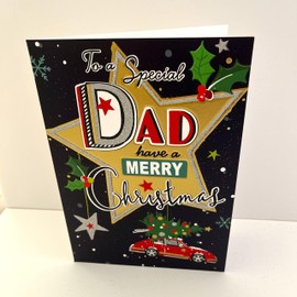 Jonny Javelin Special Dad Merry Christmas Card