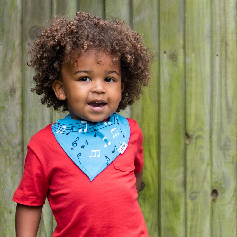 Lovjoy 100% Cotton Bandana Dribble Bibs, Light & Absorbent for