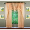 Today's Curtain Emelia Original Voile Panel 84", Peach, 60" W