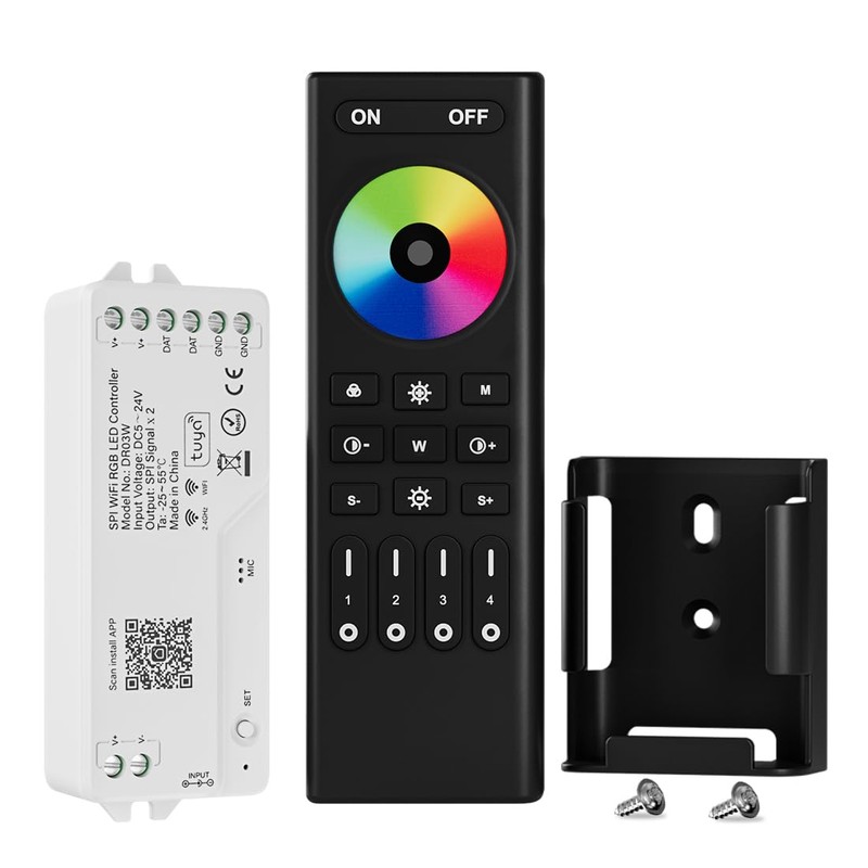 SEZO 2.4G WiFi SPI RGB Controller DR03W & RC03RF RF