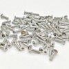 100 Pieces M4x16 Silver Countersunk Screws Stainless Steel Hex Metric