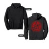 Red Anarchy Symbol Design Graffiti Style, Anarchism, Punk Pullover Hoodie