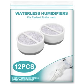 12 Pack Replacement Humi DX Compatible AirMini and Airfit N20, P10, Air Stream Improve Humidification, Resealable and Convenient Storage, Economical BlessEase CPAP Replacement Kit Supplies