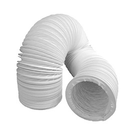 Anakel Home 3 m universal suction pipe for dryers, made of PVC with steel wire reinforcement, diameter 102 mm, flexible air outlet pipe
