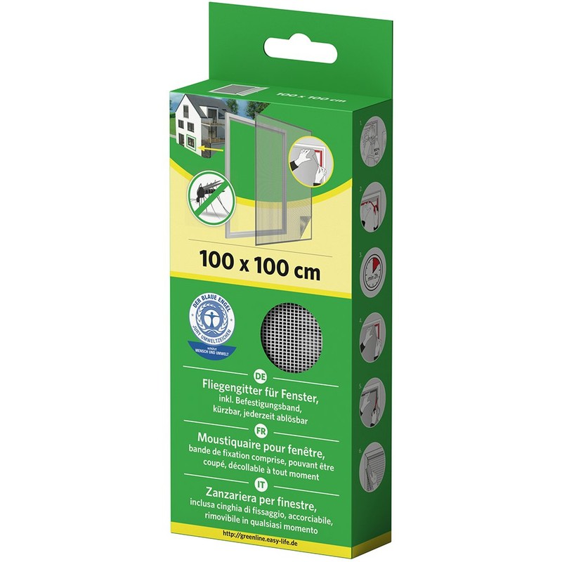 Mako Fly Screen for Window, Polyester, 130 x 150 cm,