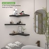 NATURE'S SOURCE Corner Floating Shelves with Invisible Brackets, Corner Shelves