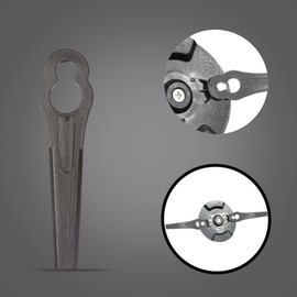 HOCHSTE® Replacement Plastic Blades for Flymo, Clip-on Blade, 8 Type Mounting, Long Lifespan, Robust & Sturdy Design, Suitable for Garden & Lawns, Pack Of 20