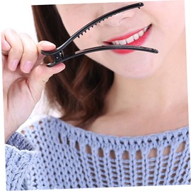 Baluue 12pack Black Matte Smooth Surface Hairpin Edge Clip Clip Hair Barrettes Hair Clamps for Girls Women Headwear (12 Cm)