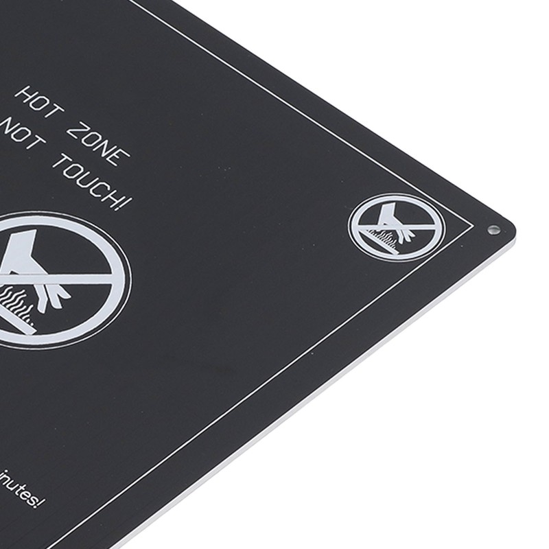12V 1.2Ω 3D Printer Aluminum Plate with Hotbed Cable Heated