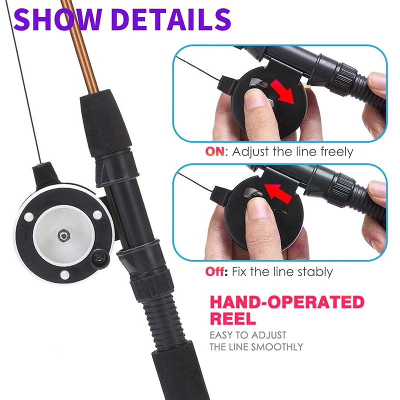 Whefory Retractable Cat Teaser Wand Toy, Cat Toys for Indoor