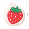 Strawberry Travel Hair Brush, Folding Round Massage Brush with Mini