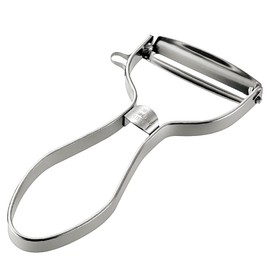 Shimomura Industries Made in Japan Pro Grade Easy-Peel Sharp Peeler PG-631 Dishwasher Safe Made in Niigata Tsubamesanjo Silver