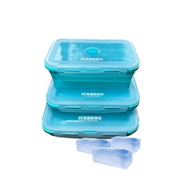 Ice Bath Ice Blocks Maker - 3 Pack | 40oz/1200ml Cube Trays Containers Reusable | Easy Removal Refill Freezing