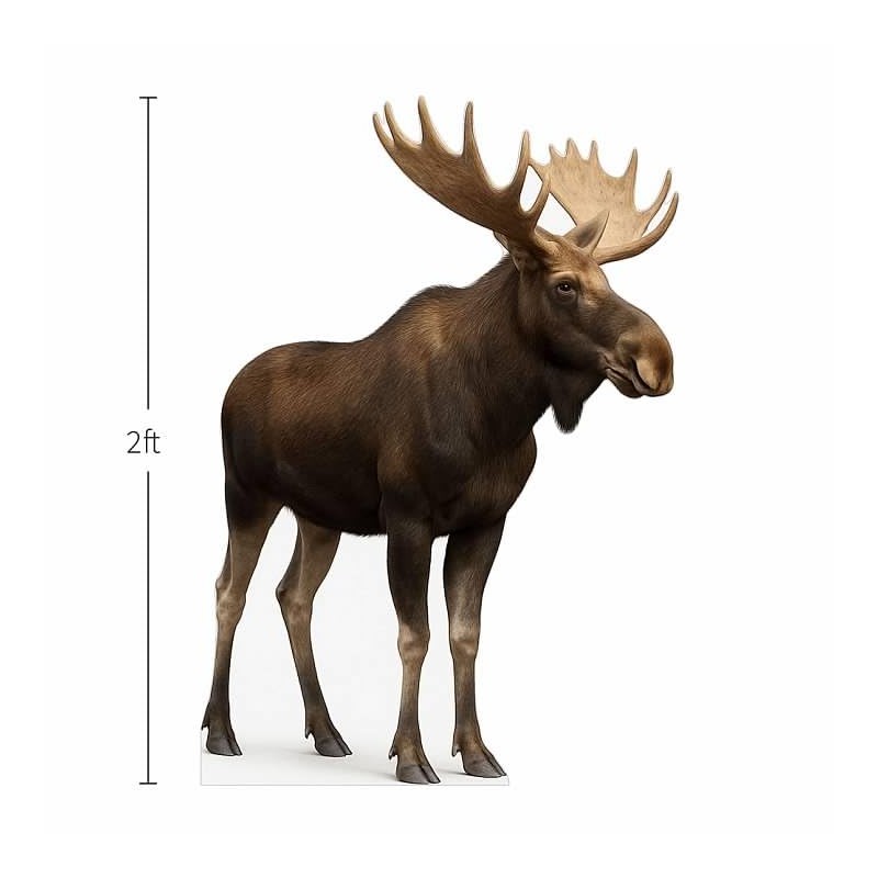 Moose 2FT Life Size Cardboard Cutout – A Fun Animal