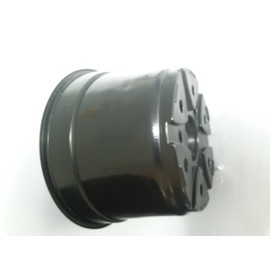 8" Mum Pot - Black Plastic - 25 Count - Landmark Plastics - Nursery Pot (25)