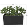 Deco 79 Faux Foliage Artificial Plant with Black Melamine Pot,