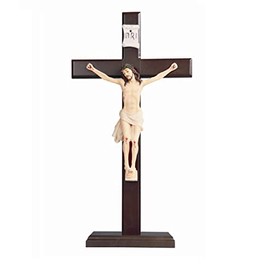 ICE ARMOR Jesus Nailed On The Cross 16" H Crucifix Holy Statue Religious Decoration Figurine