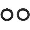 E-outstanding E12 Light Socket Ring 4PCS 3/4 Inch I.D Black