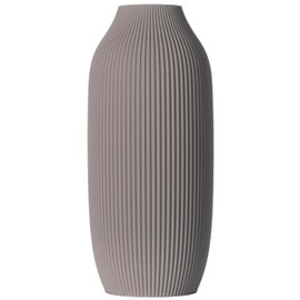 3D Vase Stella Decorative Vase XL 38 cm Floor Vase Vase Pampas Grass Dried Flowers Light Grey