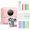 GuKKK Mini Printer, Mobile Photo Printer, Portable Mini Photo Printer,