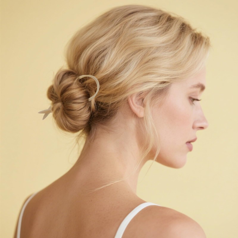 Oblihumoy 4 Pack French Hair Pins for Women Vintage Hair