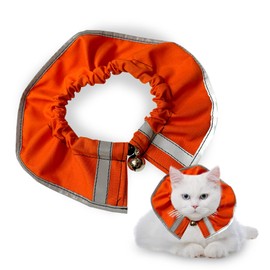 Cat Collar, Bright-Colored Kitty Collar with Bell for Reduced Prey Capture, Reflective Cat Collar for Cat Safety, Comfy Breakaway Cat Collar, Outrageous Orange - Crazy K Farm