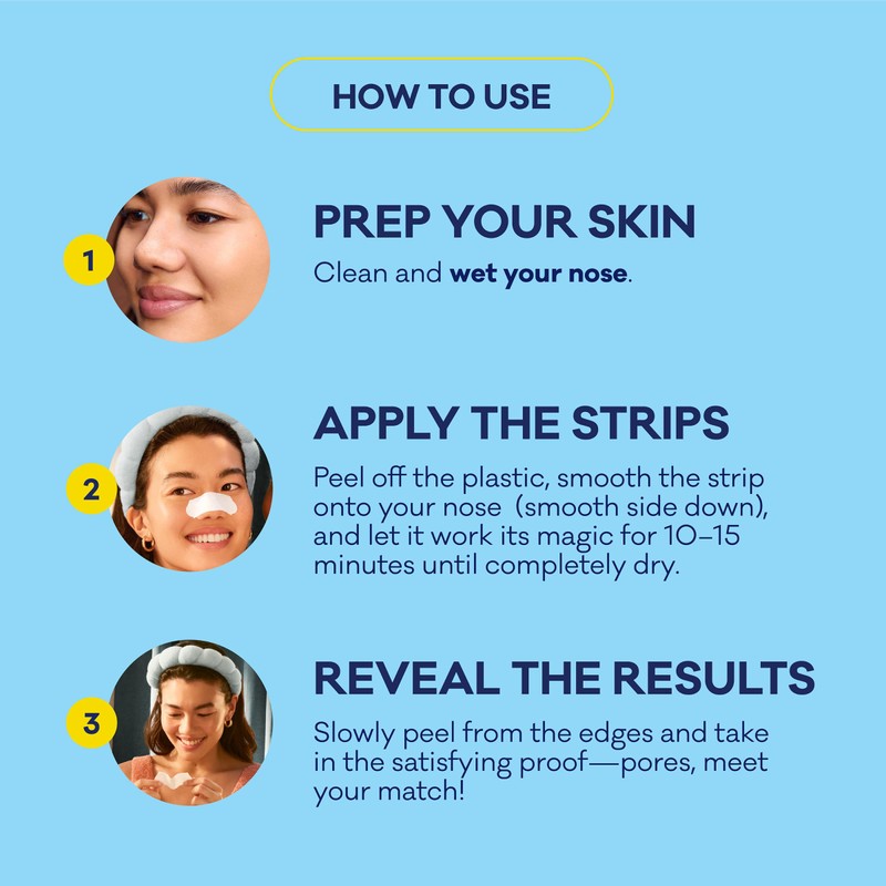 Bioré Witch Hazel Ultra Strength Blackhead Remover Pore Strips, Clears