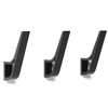 Coat Rack Hooks Wall Mounted Hold 50 lbs, Black 3Packs,