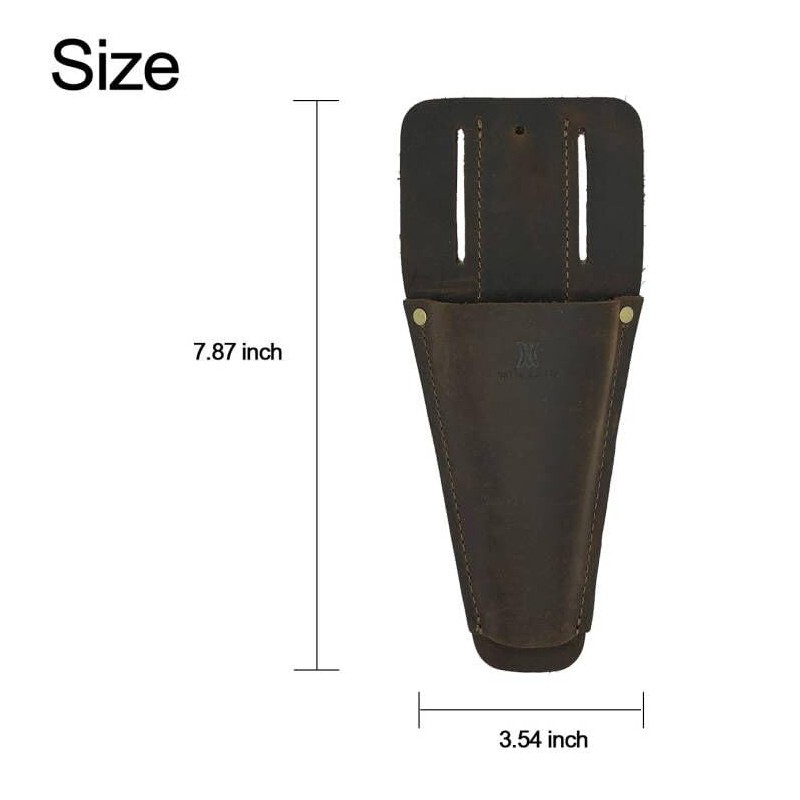 Garden Leather Pruner Sheath with Clip,Tool Holster for Gardening Pruning