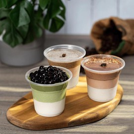 KARAT [1,000-2,000 pcs] Karat PP Plastic U-Rim Cold Cups (95mm)-8.5,12,16,24oz - Color: 8.5oz - 2,000 pcs