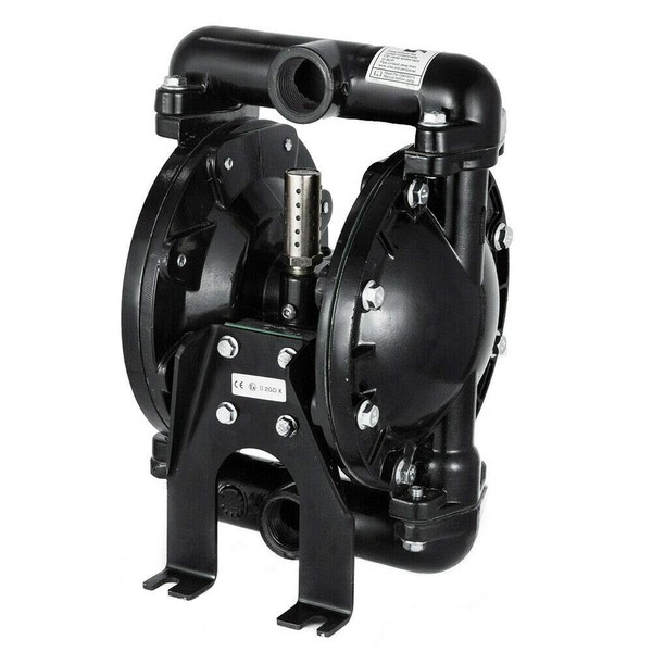 Futchoy 35GPM 120PSI Air-Operated Double Diaphragm Pump 1" Inlet Outlet