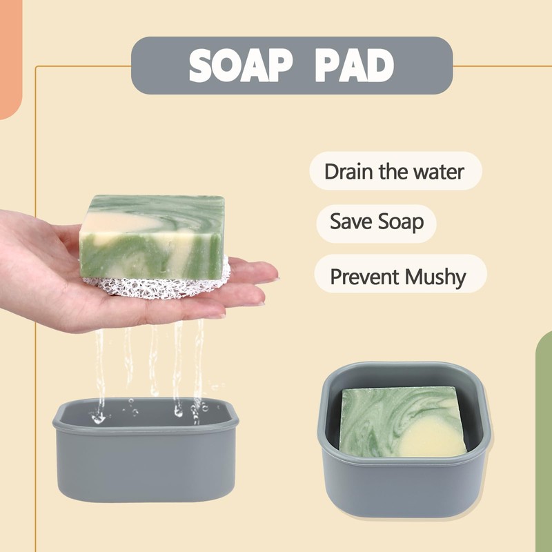 Square Travel Soap Case, Bar Soap Holder for Dr Squatch,