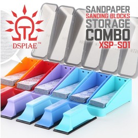 DSPIAE: COMBO Adhesive Sandpaper - Sanding Blocks - Storage Cases | XSP-S01