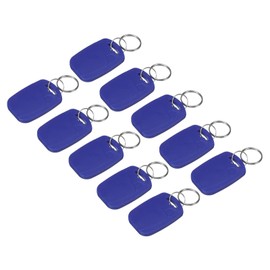 sourcing map IC Card M1 Key Fobs RFID Proximity 13.56MHz Read Only Contactless Smart Token Tag for Entry Access Control System, Blue 12 Pack