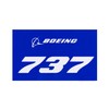(boeing) Boeing 737 Blue Sticker