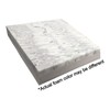 QQbed 2 Pack Deep Seat Memory Foam Platform Seat Cushions