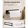 Kitchen Roll Holder, Under Cabinet Paper Towel Holder, Aluminium Base