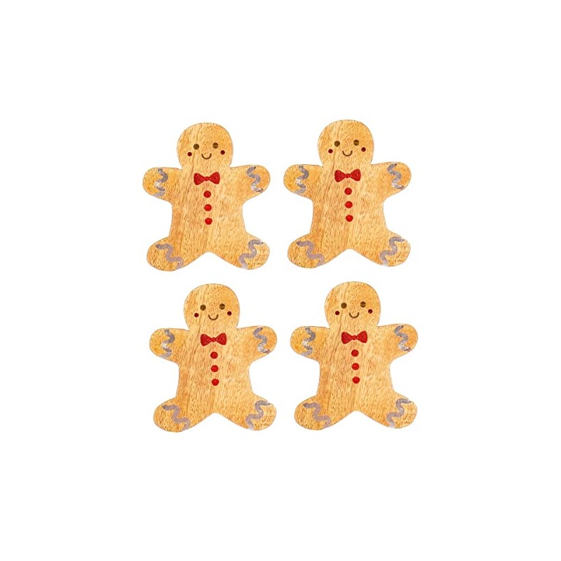 Sass & Belle Gingerbread Coaster - Set of 4