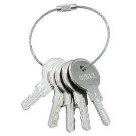 PLENTZOM Door Lock Keys Code CH512 Compatible with Bauer Toolbox,RV Trailer Boats Switch Locks (5, Silver)