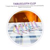 LABRIMP 6pcs Tablecloth Clips for Outdoor Tables Triangle Shape Non-Slip