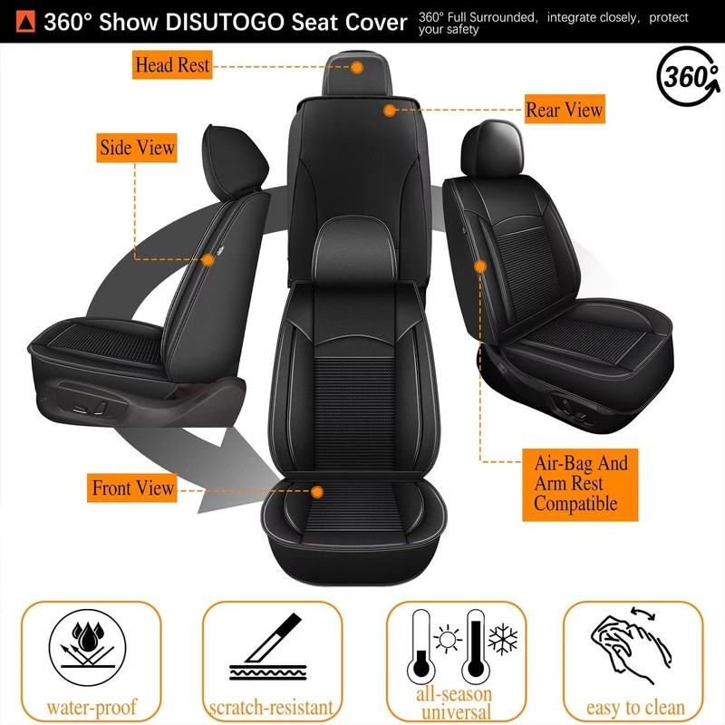 DISUTOGO Front Seat Covers Fit for Subaru Ascent 2019-2024 2025