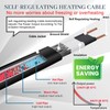 MAXKOSKO Gutter Heater for Roof Snow Melting, Self Regulating Heating