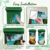 Peacoblue Wheelie Bin Stickers 2 Sheets Seaside Scenery Sticky Dustbin