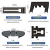 Romalon Upgraded W10350375 W10712395 Dishwasher Top Rack Adjuster Kit