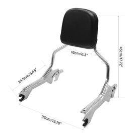 TCMT Standard Sissy Bar Upright Backrest Fit For Harley Fat Boy Breakout 2018-2025 FLFB FLFBS FXBR FXBRS