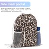 WANDF Drawstring Backpack Sports Gym Sackpack with Mesh Pockets Water