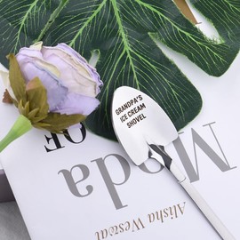 Funny Grandpa Birthday Gifts for Grandad Grandpa Fathers Day Gift for Grandad Ice Cream Spoon Gift for Granddad Retirement Gifts for Grandads Papa Presents for Grandfather Grandads Spoon